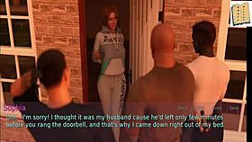 Blonde wife and milf stepmother fuck intensely