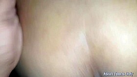 Asian ghostzilla masturbates and squirts first time