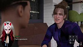 Playful fox cosplay girl enjoying upskirts outdoors 😏