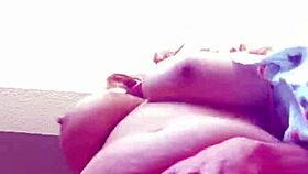 I fuck my girlfriend's busty friend on the rooftop