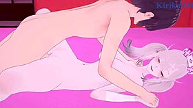 suzuka utako and sukoya kana's big tits clash in intense hentai creampie