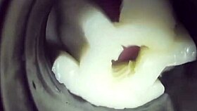 Hey, check out my fleshlight getting filled with a hot creampie inside