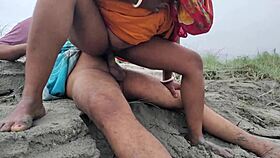 bowdi fuck beside a river with natural tits