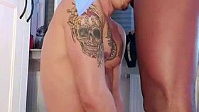 In this interracial gay scene, he sucks the black cock until the milk comes out.