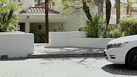 shyla jennings and sasha heart share the bed, licking each other's latina teen pussies.