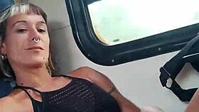 my friend and i travel on a train with people around.