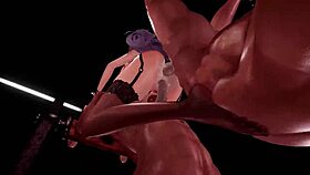Raw Cowgirl Action in MMD Anime with Wild Riding and Squirts