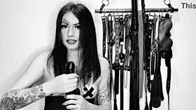 Dominatrix Nika Commands Jerk Off And Cum Eat!