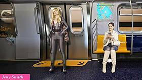 Masturbating on the way home with that bubble butt