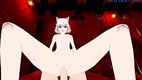 Neferpitou and shizuku murasaki engage in intense creampie sex in hunter x hunter hentai