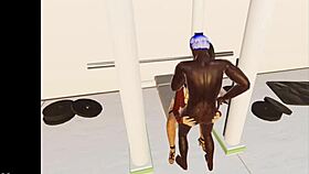 Comendo a novinha na academia em doggystyle anal com grande pau 3dxchat