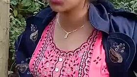 Mangal Fucks Stepsis in Jungle, Leaving Her Pussy Red with Clear Audio