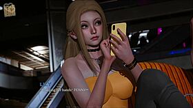 in eternum 210, the curvy anime girl with huge tits begs, 'fuck me harder!'