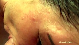 Public asshole filled with cum, body drenched.