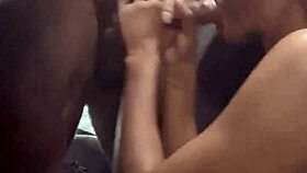 Intense Road Trip Cock Worship With Big Black Cock Face Fucking