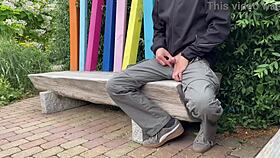 yo, this sexy milf let me finish on a park bench... unreal!