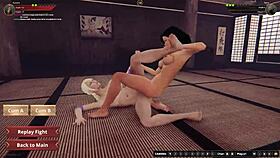 aurora vs terra in naked wrestling match with oral and tribbing