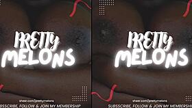 enjoying my white cock dildo in my wet juicy ebony pussy for members