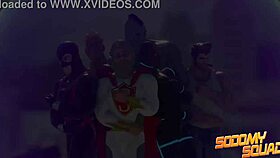 What’s hotter than gay heroes in a wild hentai group, sucking and drilling monster cocks?