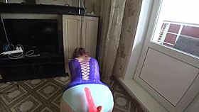 girlfriend excitedly fucks milf with huge tits and big ass