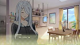 Summer Clover Harem Hentai Game Ep 4 Caught Boss Masturbating To Giant Cock!