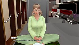 Mature curvy 3D cartoon character plays ripples full gameplay part 4