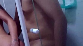 Latina ass in shower fuck