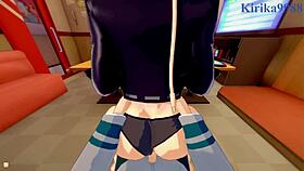 Momo Yaoyorozu and Kyoka Jiro have intense sex in this My Hero Academia POV hentai