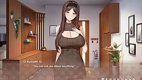 Summer Clover Harem Hentai Game Ep 4 Caught Boss Masturbating To Giant Cock!