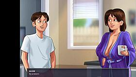 the super busty stepmom in summertime saga 12 begs to get fucked hard by the horny dude with his huge cock