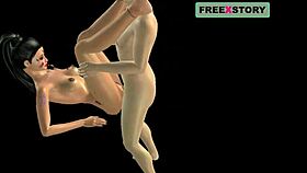 Wow! Japanese man fucks Indian bhabhi to multiple orgasms in anime!