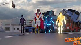 What’s hotter than gay heroes in a wild hentai group, sucking and drilling monster cocks?