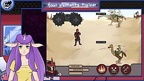 Avatar the last airbender four elements trainer part 21 showering azula