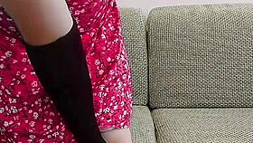 Blue dress crossdresser, are you ready for this sexy sissy?