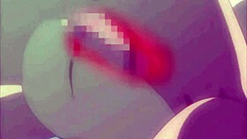 I can’t stop touching my busty step sister on the train in this hentai.