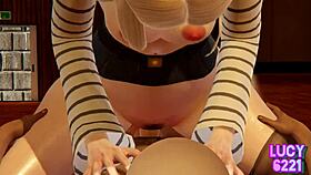 Android 18 shows her strong combat power in dragon ball.