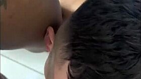 Wow, massive orgy at friend’s house with big cock interracial action!