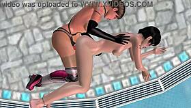 You want to see cute lesbian girls fucking in spoon position?