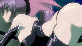 I can’t stop touching my busty step sister on the train in this hentai.