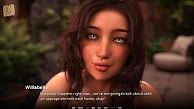 in this game, big tits anime babe plays with her boobs