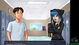 Emo and Goth girls settle their scores in Summertime Saga ep 73