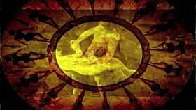 Vintage erotic drawing in retro style