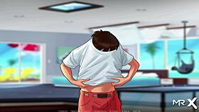Steamy summer story of a yacht party with a big ass babe giving blow job