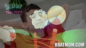 Stepmom Alexis Malone sneaks creampie on couch with Ricky Spanish