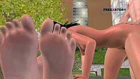 The best animated threesome 3d porn features gay sex and hand action.
