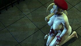 Cammy gets penetrated in all three holes, oh my!