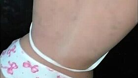 Cute fuck doll in new panties with sex toys