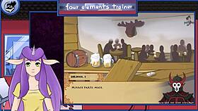 Avatar the last airbender four elements trainer part 21 showering azula