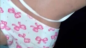 Cute fuck doll in new panties with sex toys