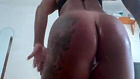 Wow, long-legged beauty gets drilled hard in tight bodysuit